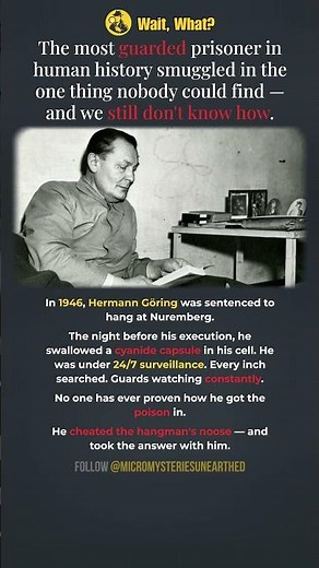 How Did The Cyanide Get Inside? #mystery #ww2