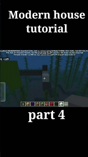 #minecraft# Modern house tutorial part 4 #shortvideo# like and subscribe ❤️💗