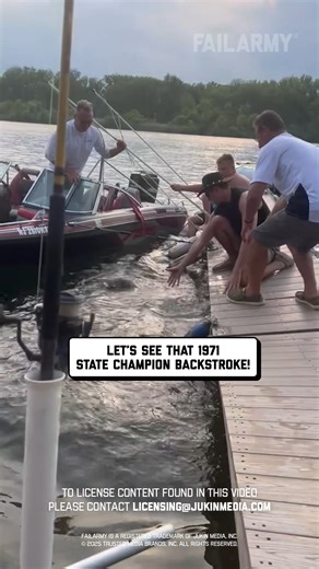 Good news tho... no sharks! 😩 🤣 #grandma #boatfail #fail | FailArmy