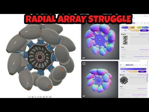 Hyper 3D – Rodin Mechanism Mecanum Wheel Radial Array Struggles #3dgenerativeai #rodin #hyper3d