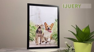 6 Sets 8x8 Picture Frame, Frames for 8 x 8 Canvas Collage Photo Poster Certificate Wall Gallery, High Transparent Horizontal Vertical Black Square 8 by 8 Inches