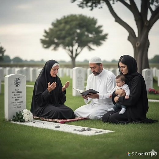 Peaceful Islamic Grave Visiting | Emotional Prayer and Spiritual Reflect