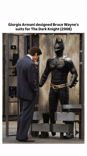 INTERNAL | Giorgio Armani designed Bruce Wayne’s suits for The Dark Knight (2008) Armani collaborated with costume designer Lindy Hemming to create... | Instagram