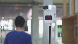 Contactless body temperature sensor, Body temperature measurement device.