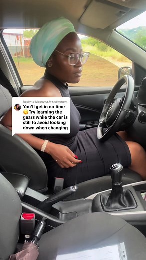 Replying to @Maduvha.M Another day of teaching myself to drive. I’m sure my driving school instructor is not proud shem 😂😂😂 #driving #manualcar #drivinglessons #gearchanging