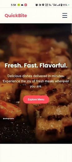 All-in-One Food Booking Website | Menu, Table Booking & More! #FoodWeb #TableBooking #WebsiteDesign