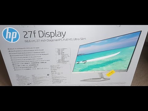 HP 27f PC monitor unboxing review