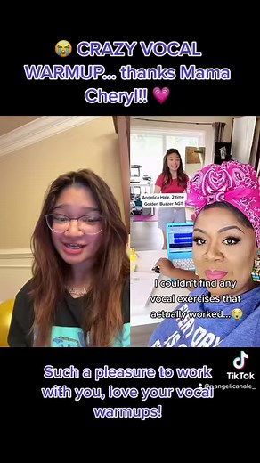 duet with Cheryl Porter Vocal Coach this was CRAZYYY! and you kept making the vocal exercise faster too 😭 but hey, I love a challenge! 🥊💕 | Angelica Hale