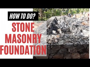 RUBBLE TRENCH FOUNDATION | Stone Masonry | When to use rubble foundation