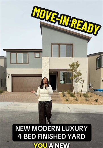 SPACIOUS MODERN MOVE-IN READY HOME FOR SALE 🖤🏡 Open, modern living with huge rooms, a beautiful primary suite, open-concept flow, and a massive open loft with a fully finished yard and modern upgrades throughout. ✨ 📍North Las Vegas | Kyle Canyon | Las Vegas Area 4 Bed • 3 Bath • Open Loft • 2,765 Sq Ft Brand New Construction • Move-In Ready Huge Open Concept • Huge Primary Suite Fully Finished Yard • Modern High-End Upgrades Appliances Included • 2-Car Garage 🎯 Comment MODERN for details 🎯 