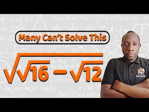 Only 1 in 100 Can Do This √(√16 − √12)! | Can You?