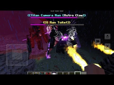 Minecraft Skibidi Addon - All Titans vs G-Toilet! (Epic Battle)