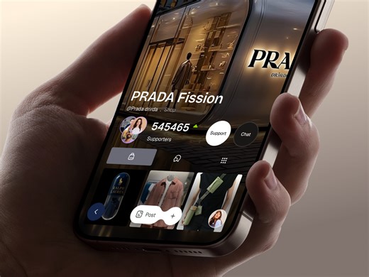 Luxury Fashion Shopping App-Dark Mode UI