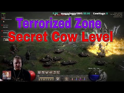 D2R 2.5 PTR "TERRORIZED ZONE" (Moo Moo Farms, Secret Cow Level)