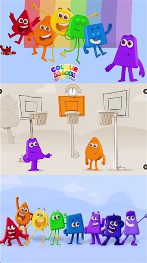 The Colourblock Friends #4 - Help the Orange Colourblock - Cbeebies Games