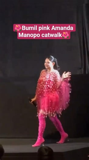 Bumil pink Amanda Manopo catwalk #reels