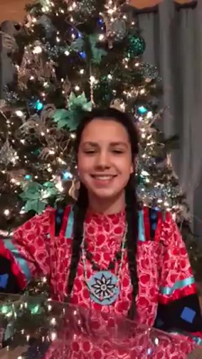 #TBT to 2020! As the holiday season approaches, we wanted to bring back this beautiful performance of “Away in a Manger” sung in Cherokee by Shailey Hair from the Cherokee National Youth Choir. Listen along as the days draw closer to Christmas! ✨🎄 | Cherokee Nation