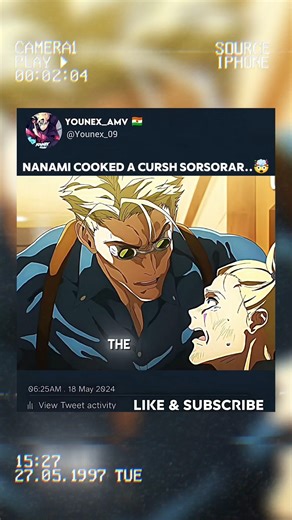 nanami cooked a sorsorar...🤯#jujutsukaisen #jjk #toji #gojo #nanami #yuta