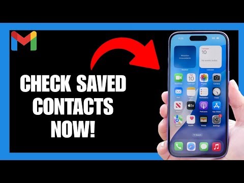How To Check Saved Contacts In Gmail