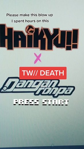 HAIKYUU DANGANRONPA AU (plz make this blow up) #anime #haikyuu #haikyuufanart #danganronpa #haikyuudanganronpa #artistontiktok #StrikeAPosay #art