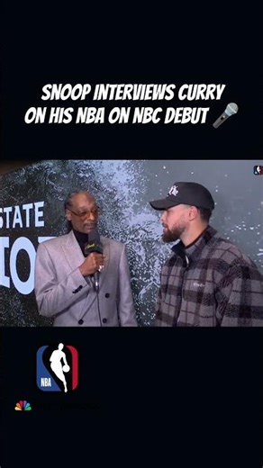 Snoop Dogg DEBUTS on Peacock for the NBA on NBC as an analyst & Interviews Steph Curry 🎤🔥