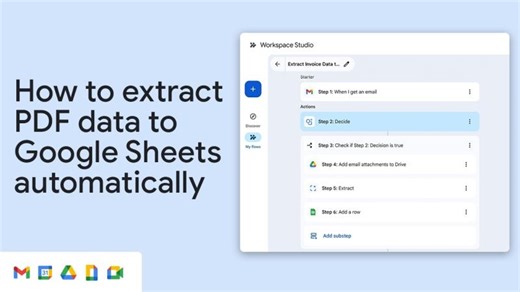 Google Workspace Studio: Extract PDF Data to Sheets Automatically | Chanel G.