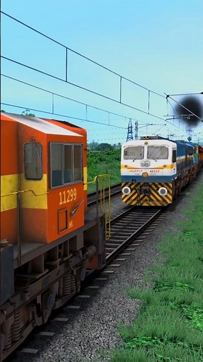Train Simulator Games l Two Express Trains Accident On Same Track #train #trainsimulator #traingame