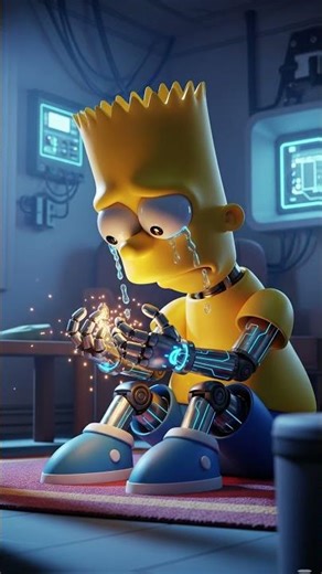 Bart Simpson Robot Has No Battery...