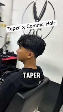 Comma hair x taper for easy styling using this clay. #longhair #perming #commahair #taper