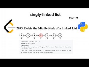 Delete Middle Node | Linked List | LeetCode | Data Structure | Python