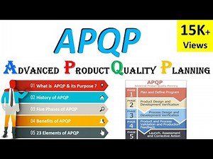 What is Advanced Product Quality Planning (APQP) | 5 Core Quality tools | APQP and PPAP