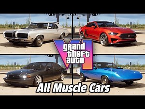 GTA 6 All Muscle Cars Revealed #1