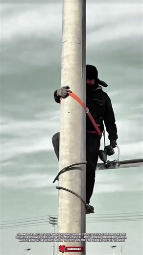 Practical DIY Manual Tool for Effortless Pole Climbing