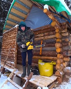 112K views · 1.7K reactions | Survive in a Siberian Forest in Winter at a Temperature of -77 ° F. | Rustic Cabin Style | Facebook