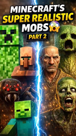 Super Realistic Mobs Of Minecraft 🥰 #minecraft #minecraft #realisticminecraft