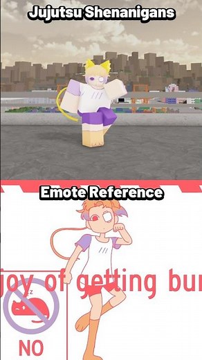 Jujutsu Shenanigans Vs Dance Reference Comparison 24 #jjs #roblox #shorts