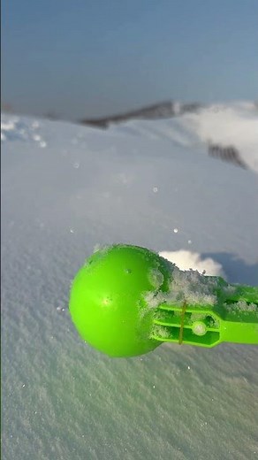 How to make a perfect snowball?