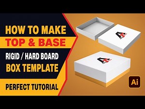 How to Make Top & Base Rigid Box Design for Luxury Product Packaging Dieline Perfect Tutorial