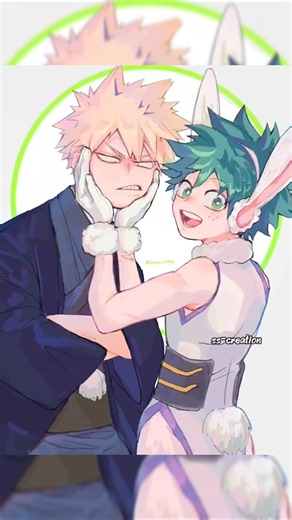 In maid dress 😹❤✨ #mha #bakudeku #bkdk #cute #trendingshorts