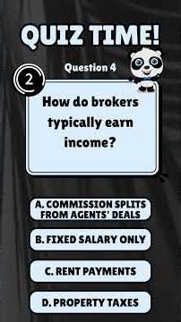 Quiz #1 | Real Estate Broker Knowledge Test