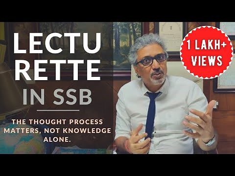 Ssb interview ||secret of lecturette|| thought process is more important