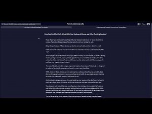 How Can You Effectively Work With Your Keyboard, Mouse, and Other Pointing Devices?