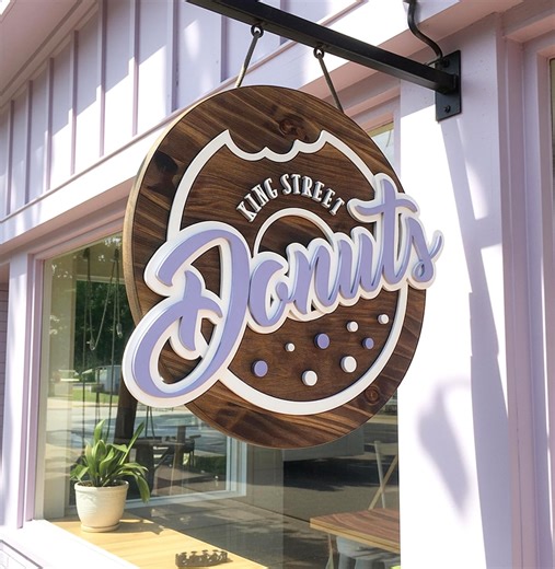 Custom 3D Wood Logo Sign: Business Storefront Signage With Your Brand! Exterior & Interior Signs