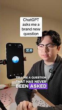 ChatGPT what’s a question that’s never been asked??