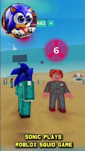 Sonic Plays Roblox squid game