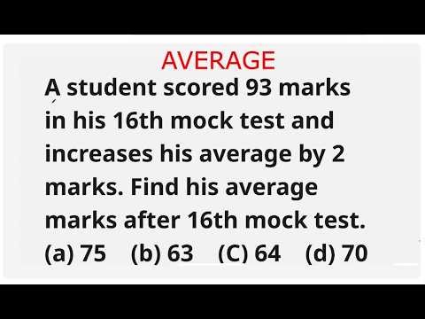Problems on Average | Question 33