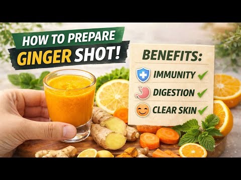 Homemade Ginger Shot | How to Prepare + Health Benefits