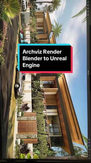 Archviz render blender to unreal engine 5 🙆🏻 #unrealengine5