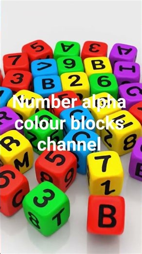 Number alpha colour blocks channel intro