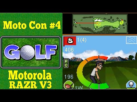 Golf BUILT-IN JAVA GAME from Motorola RAZR V3 (By IOMO 2004)